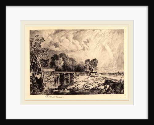 A Rustic Bridge by Thomas Moran