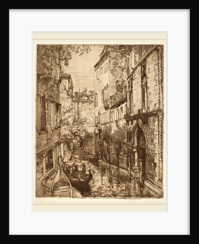 Rio delle Verona, Venice, Canadian, 1912 by Donald Shaw MacLaughlan