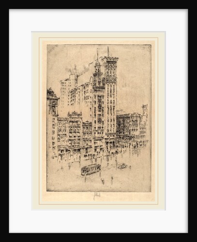 Union Square, Rainy Day by Joseph Pennell