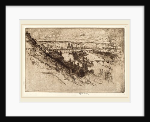 Rouen, from Bon Secours by Joseph Pennell