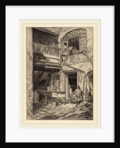 An Old Courtyard by Charles Henry White