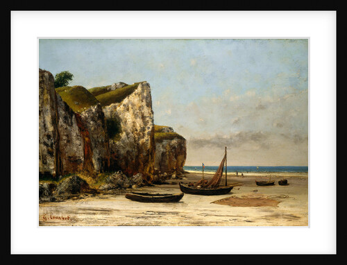 Beach in Normandy by Gustave Courbet