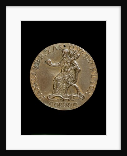 Florence Holding an Orb and Triple Olive Branch reverse by Anonymous