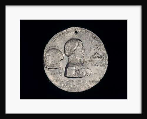 Alfonso V of Aragon, King of Naples and Sicily 1443 obverse by Pisanello