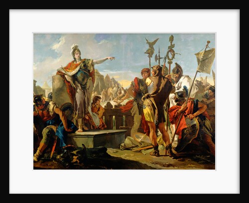 Queen Zenobia Addressing Her Soldiers by Giovanni Battista Tiepolo