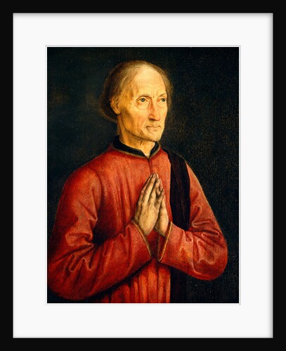 Portrait of a Donor, oil on hardboard transferred from panel by Follower of Dirck Bouts