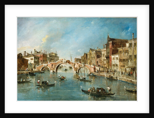 View on the Cannaregio Canal, Venice by Francesco Guardi