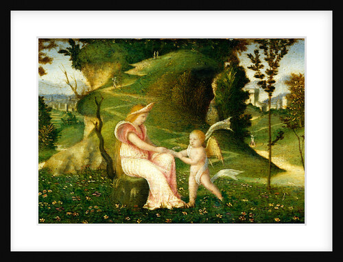 Venus and Cupid in a Landscape by Circle of Giorgione