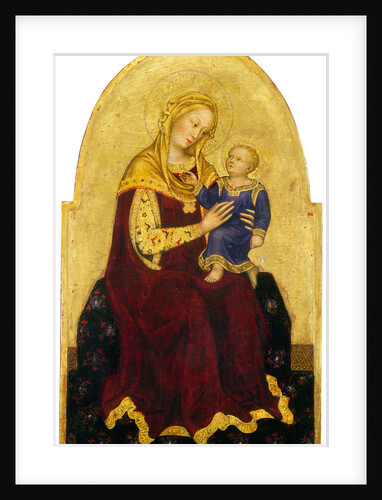 Madonna and Child Enthroned by Gentile da Fabriano