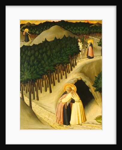 The Meeting of Saint Anthony and Saint Paul by Master of the Osservanza