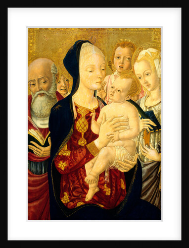 Madonna and Child with Saint Jerome, Saint Catherine of Alexandria, and Angels by Matteo di Giovanni