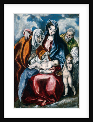 The Holy Family with Saint Anne and the Infant John the Baptist, Greek by El Greco