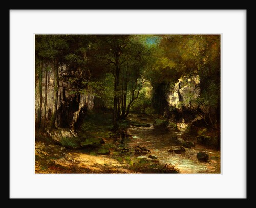 The Stream(vallée de la Loue), 1855 by Gustave Courbet