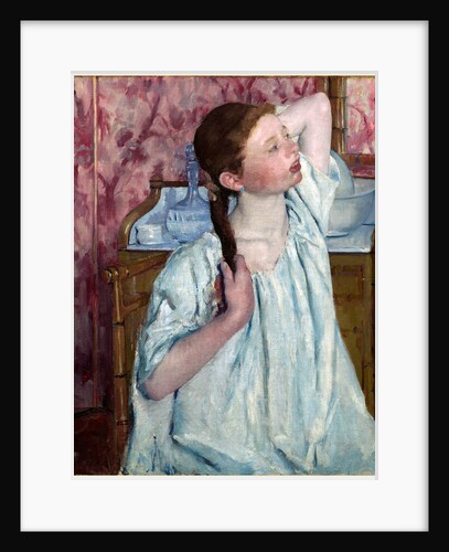 American, Girl Arranging Her Hair, 1886 by Mary Cassatt