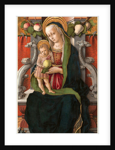 Italian, Madonna and Child Enthroned with Donor, 1470 by Carlo Crivelli