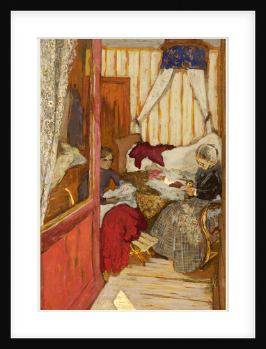 Women Sewing, c. 1912, glue on paper on canvas by Edouard Vuillard
