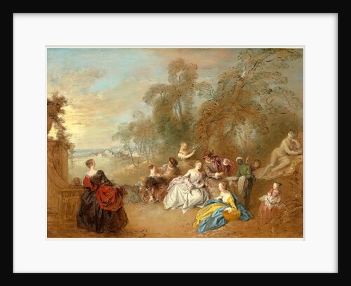 On the Terrace by Jean-Baptiste Joseph Pater