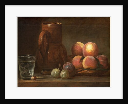 Fruit, Jug, and a Glass by Jean Siméon Chardin