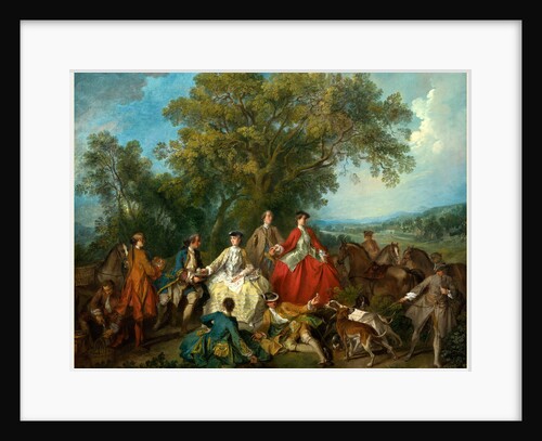 Picnic after the Hunt, probably c. 1735-1740 by Nicolas Lancret