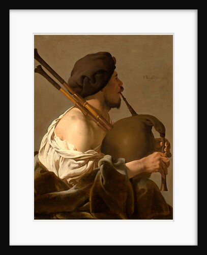 Dutch, Bagpipe Player, 1624 by Hendrick ter Brugghen