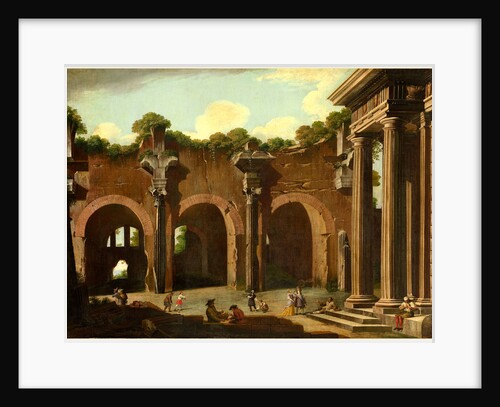 Italian, The Basilica of Constantine with a Doric Colonnade by Niccolô Codazzi
