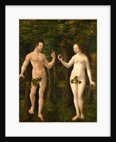 The Fall of Man middle panel, c. 1535, oil on hardboard transferred from panel by Workshop of Albrecht Altdorfer