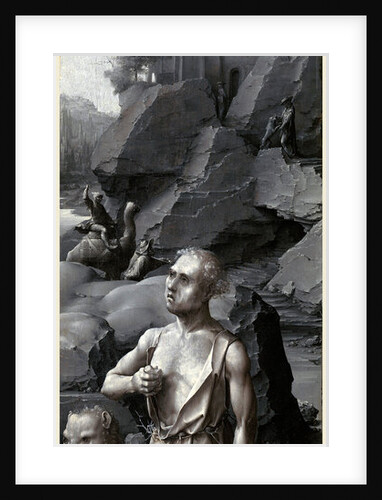Saint Jerome Penitent right panel by Jan Gossaert