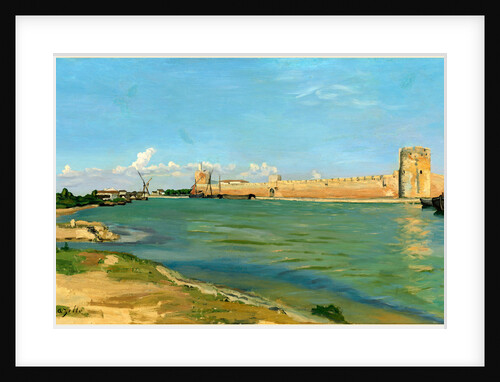The Ramparts at Aigues-Mortes, 1867 by Frédéric Bazille
