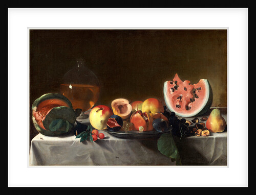 Still Life with Fruit and Carafe by Pensionante del Saraceni