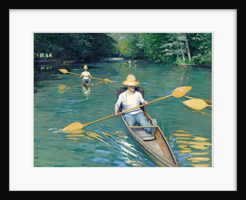 Skiffs, 1877 by Gustave Caillebotte