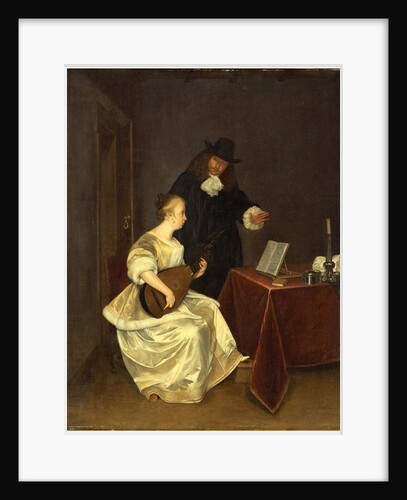 The Music Lesson, c. 1670 by Studio of Gerard ter Borch the Younger