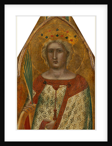 Italian, Madonna and Child with Saint Mary Magdalene and Saint Catherine right panel by Pietro Lorenzetti