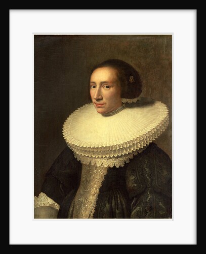 Portrait of a Lady with a Ruff, Dutch, 1638 by Michiel van Miereveld
