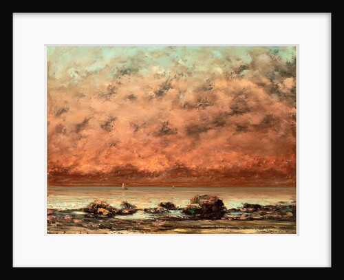 The Black Rocks at Trouville by Gustave Courbet