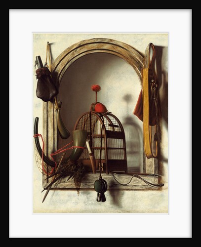 Dutch, Niche with Falconry Gear, probably 1660s by Christoffel Pierson
