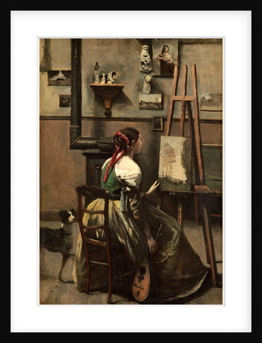 The Artist's Studio, c. 1868 by Jean-Baptiste-Camille Corot