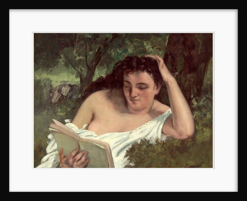 A Young Woman Reading by Gustave Courbet