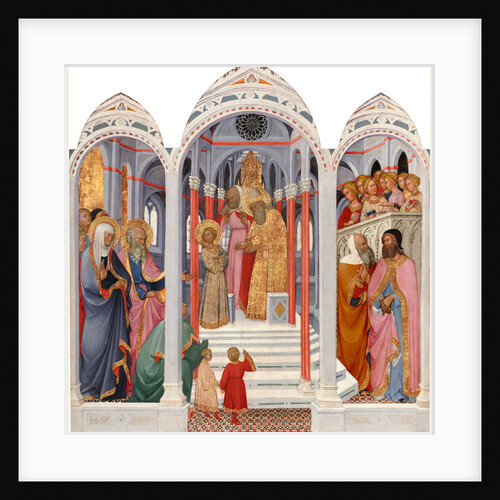 Italian, The Presentation of the Virgin, c. 1400, tempera on wood transferred to hardboard by Paolo di Giovanni Fei
