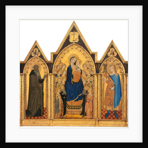 Madonna Enthroned with Saints left panel by Puccio di Simone and Allegretto Nuzi