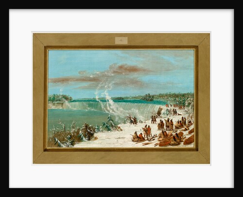Portage Around the Falls of Niagara at Table Rock by George Catlin