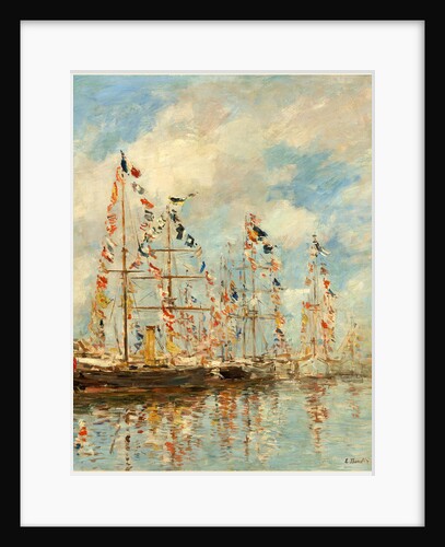Yacht Basin at Trouville-Deauville, probably 1895-1896 by Eugène Boudin