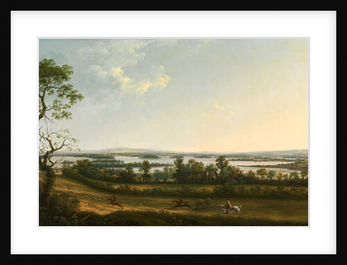 Lough Erne from Knock Ninney, with Bellisle in the distance by Thomas Roberts