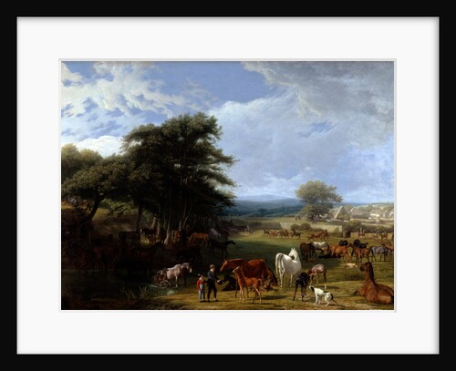Lord Rivers's Stud Farm, Stratfield Saye by Jacques-Laurent Agasse