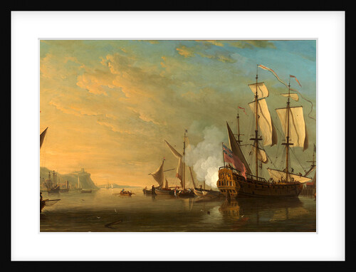 Shipping off Dover Shipping off an Imaginary View of Dover, by Samuel Scott
