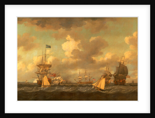English Ships Coming to Anchor in a Fresh Breeze by Dominic Serres