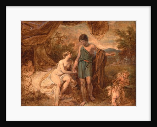 An Unfinished Study of Venus and Adonis by Thomas Stothard