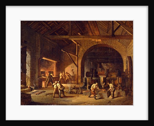 Interior of an Ironworks by Godfrey Sykes