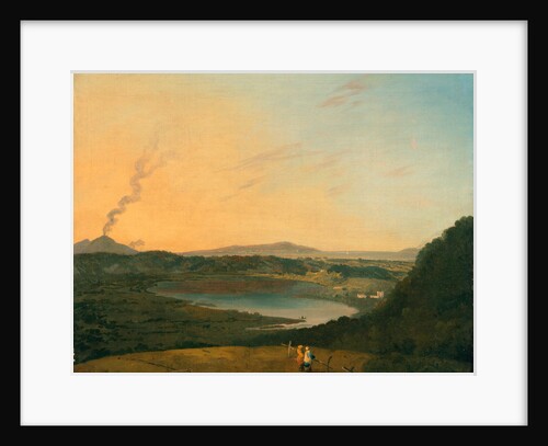 Lago d'Agnano with Vesuvius in the distance, Italy by Richard Wilson