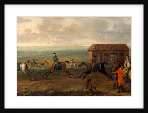 Lord Portmore Watching Racehorses at Exercise on Newmarket Heath by John Wootton