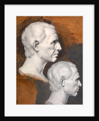 Studies of a Classical Bust A Study after an Antique Bust in Two Positions by Joseph Wright of Derby